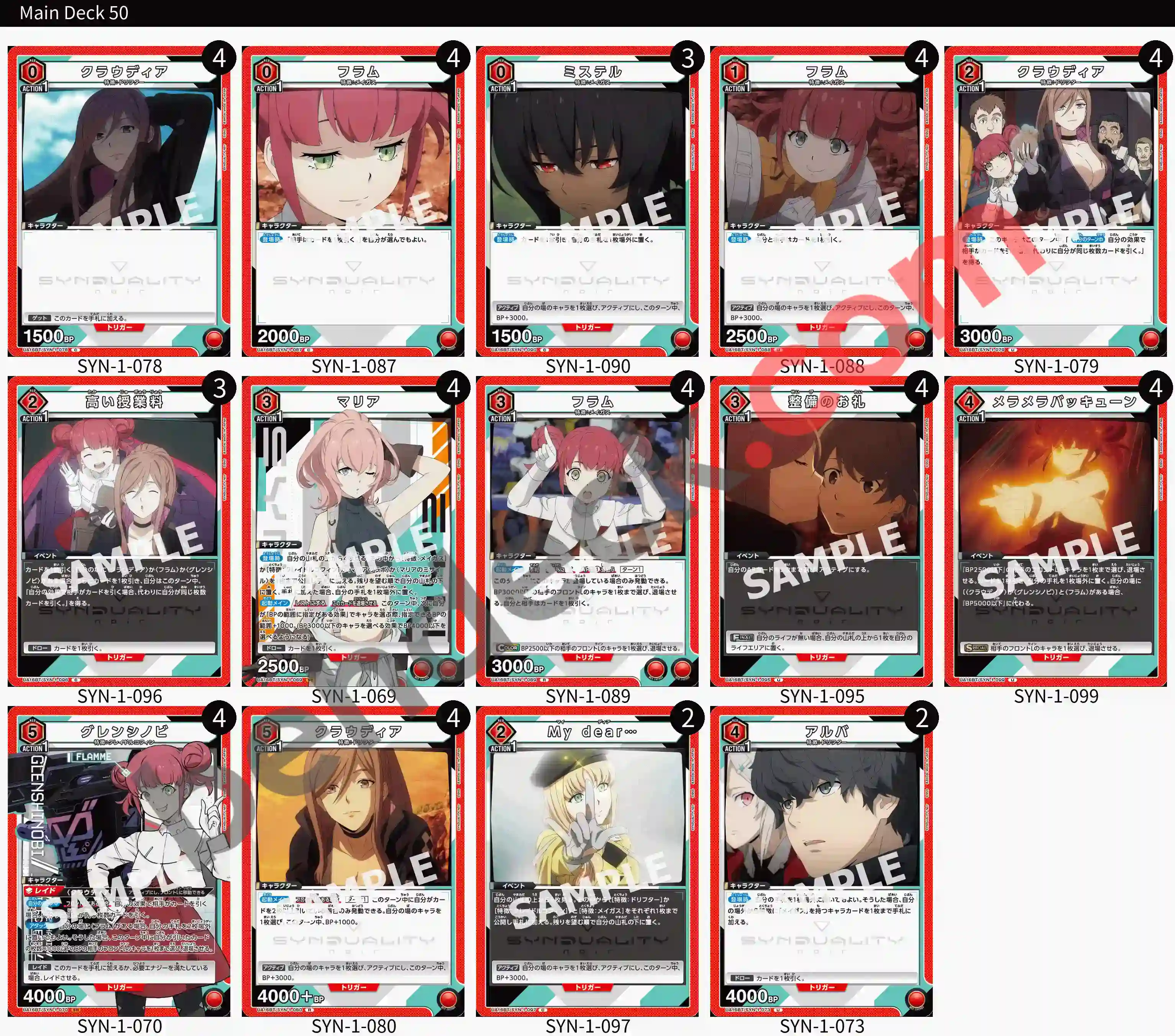 Reference Build Decklist