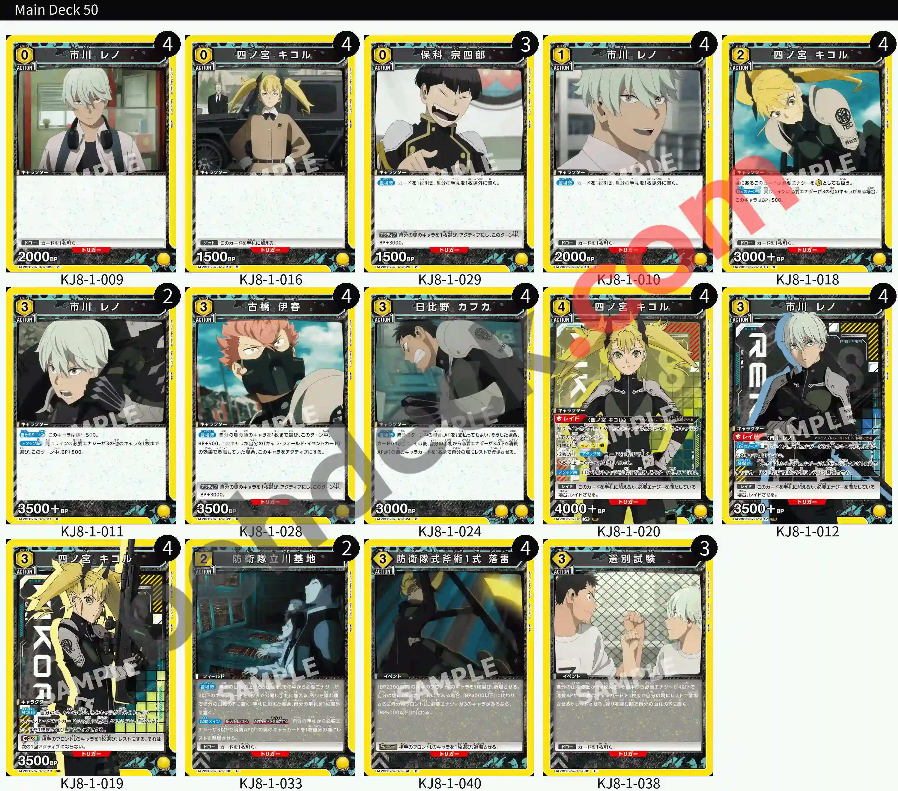 Reference Build Decklist