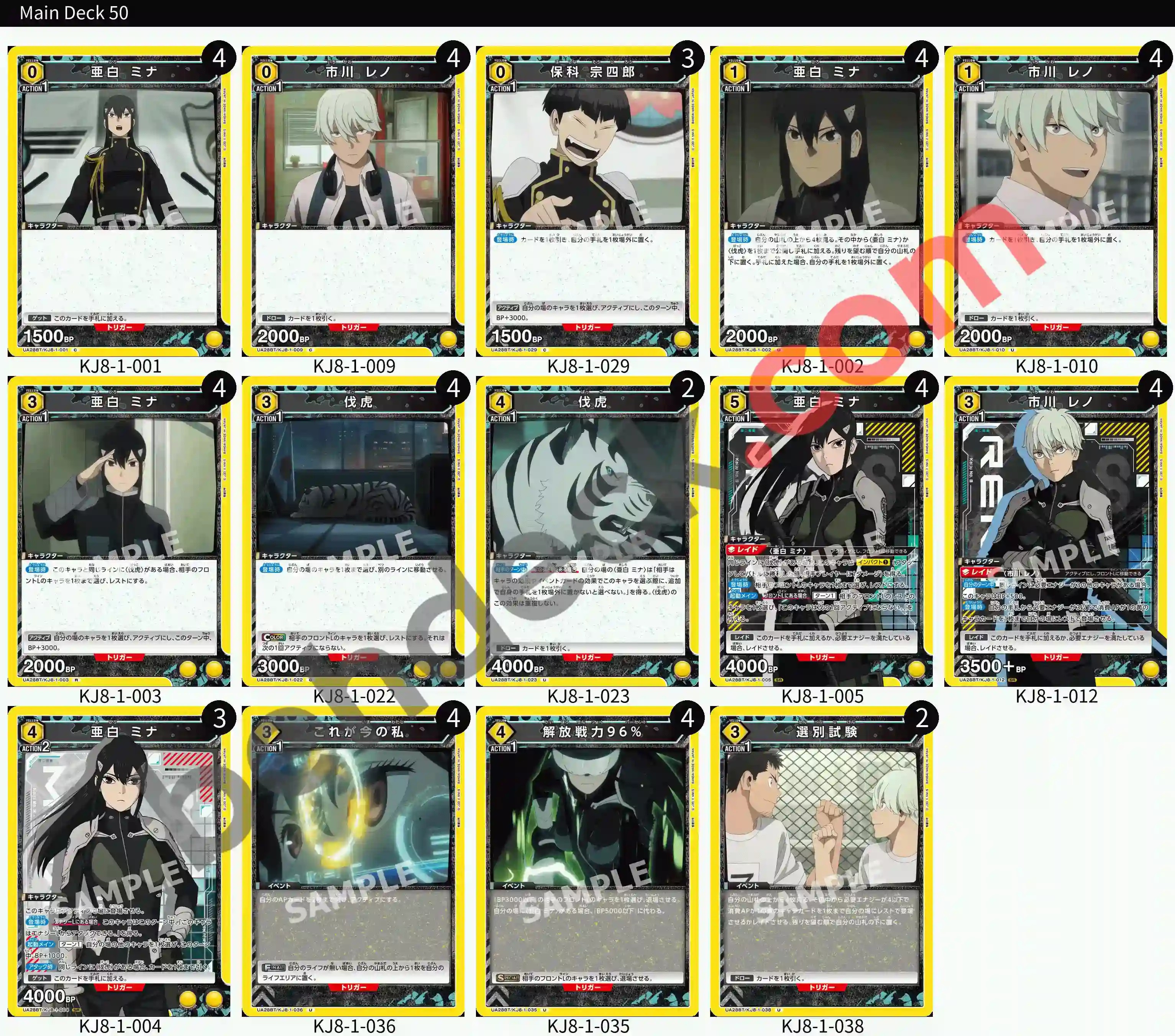 Reference Build Decklist
