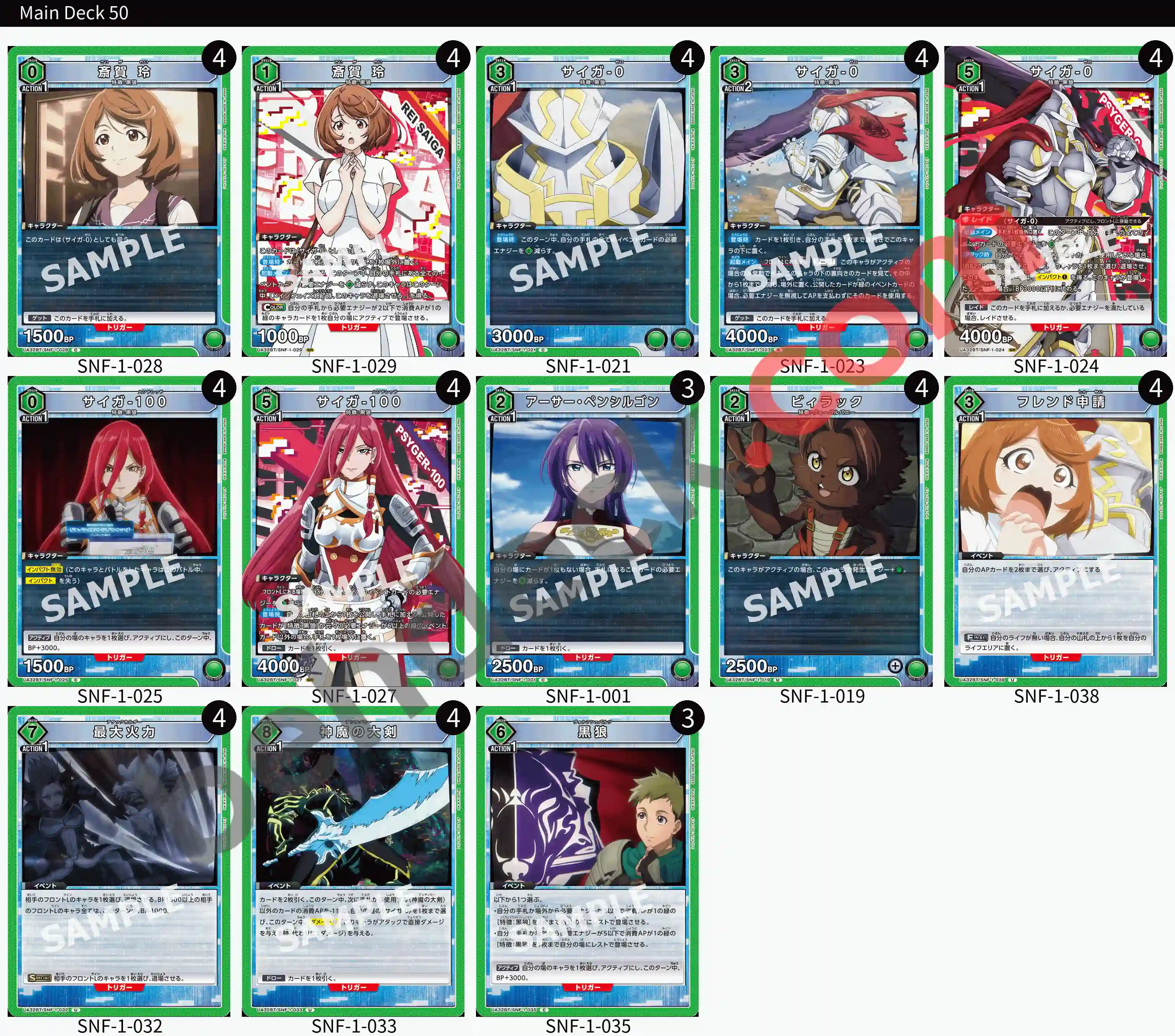 Reference Build Decklist