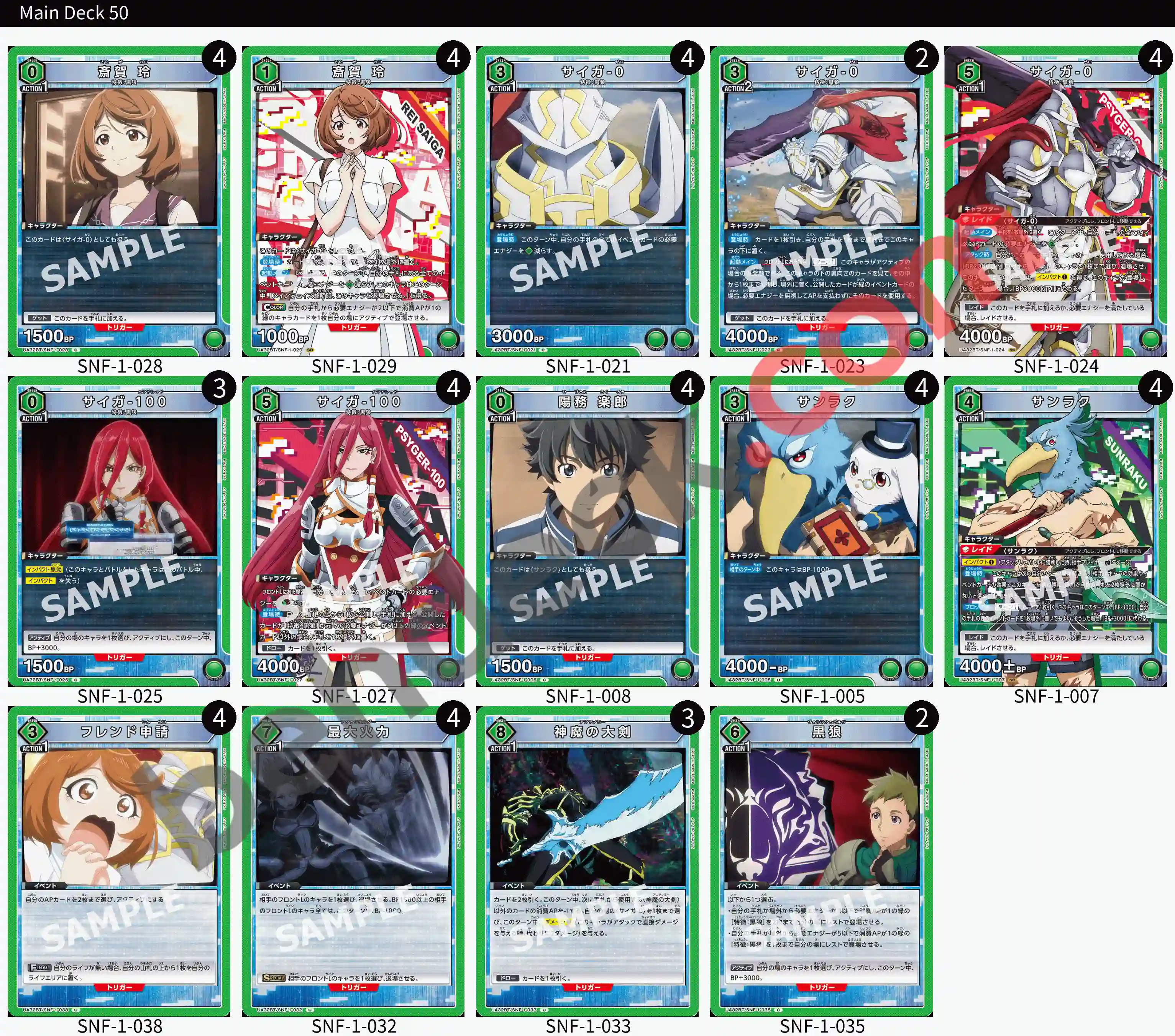 Reference Build Decklist