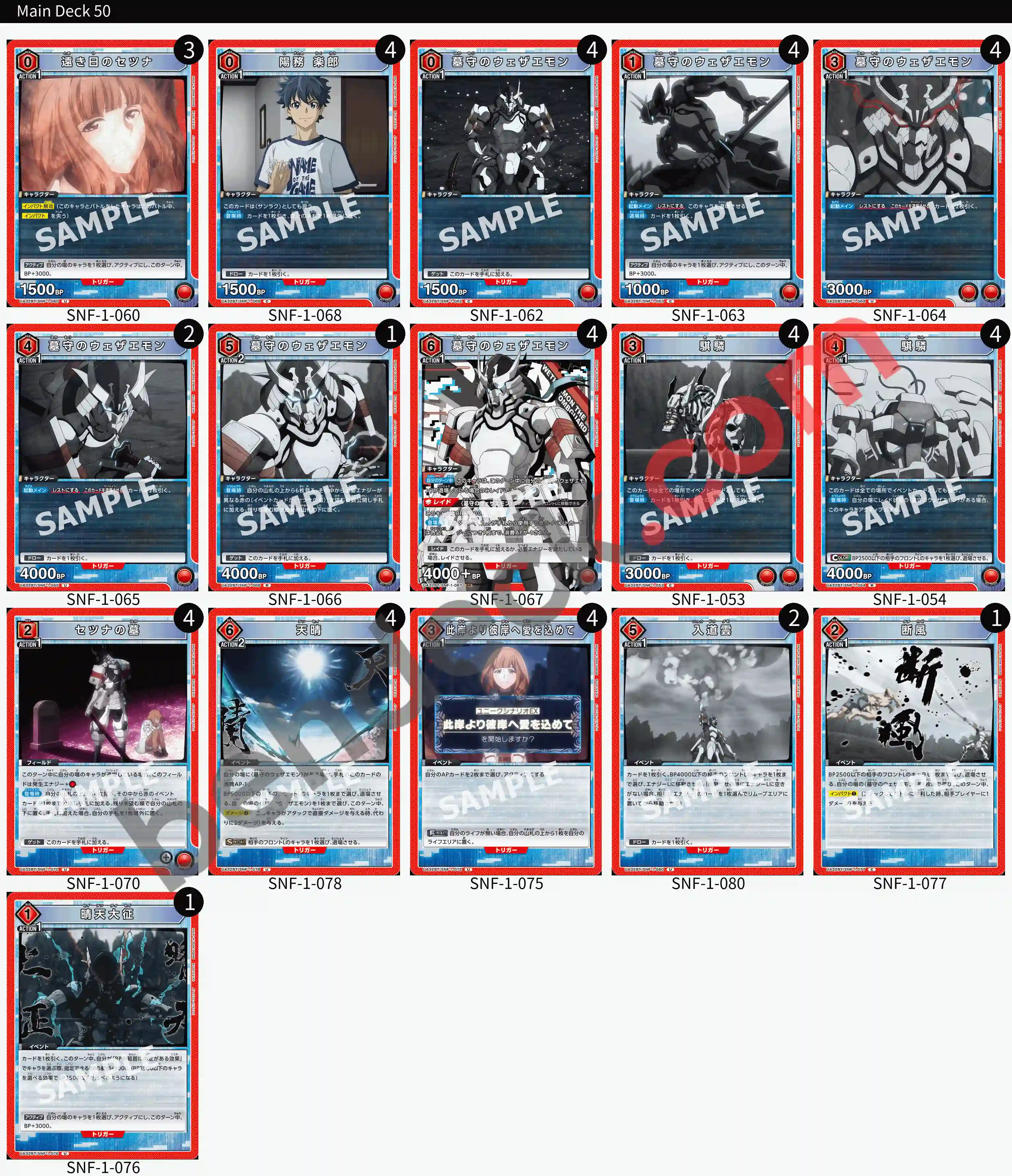 Reference Build Decklist