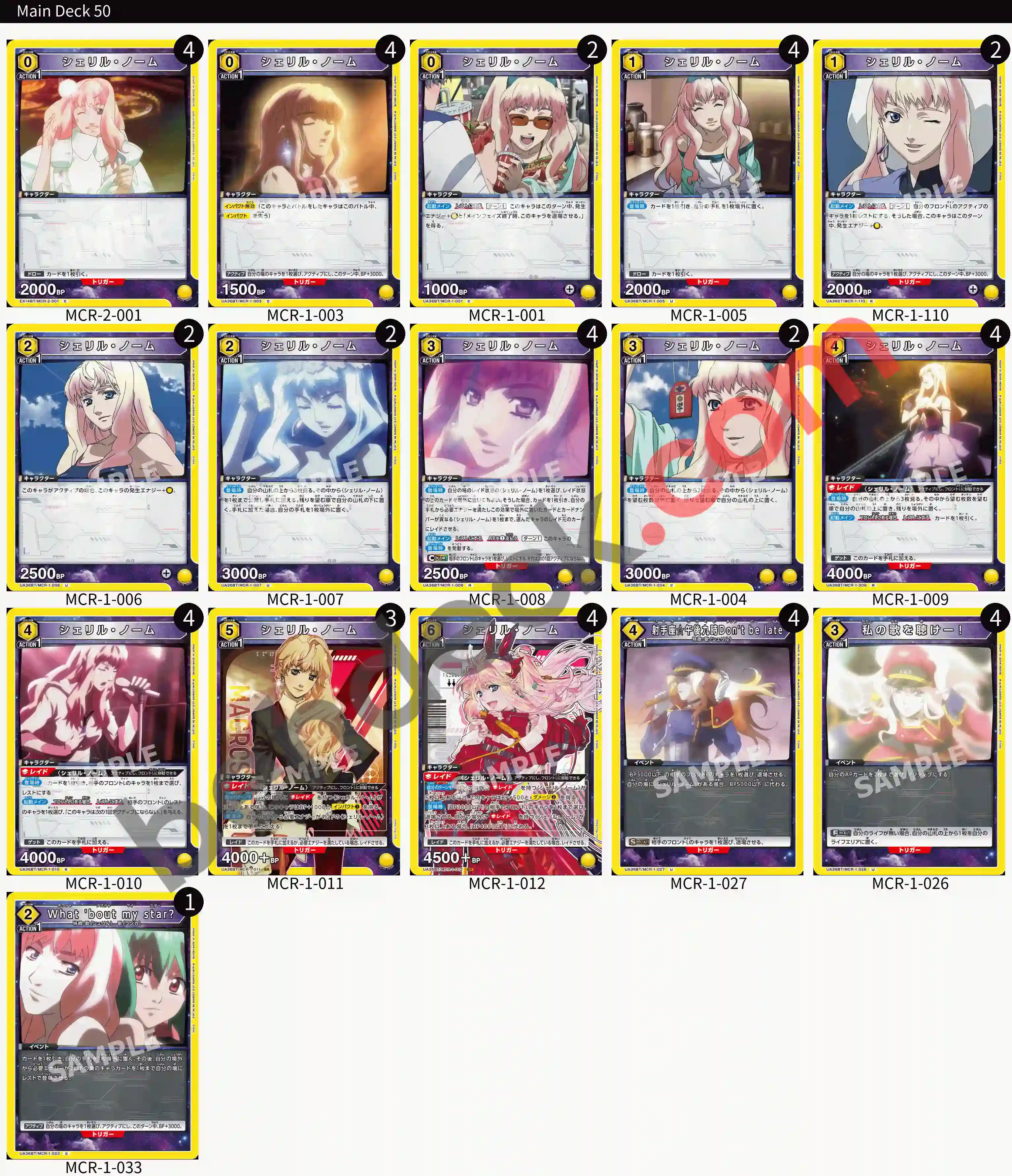 Reference Build Decklist