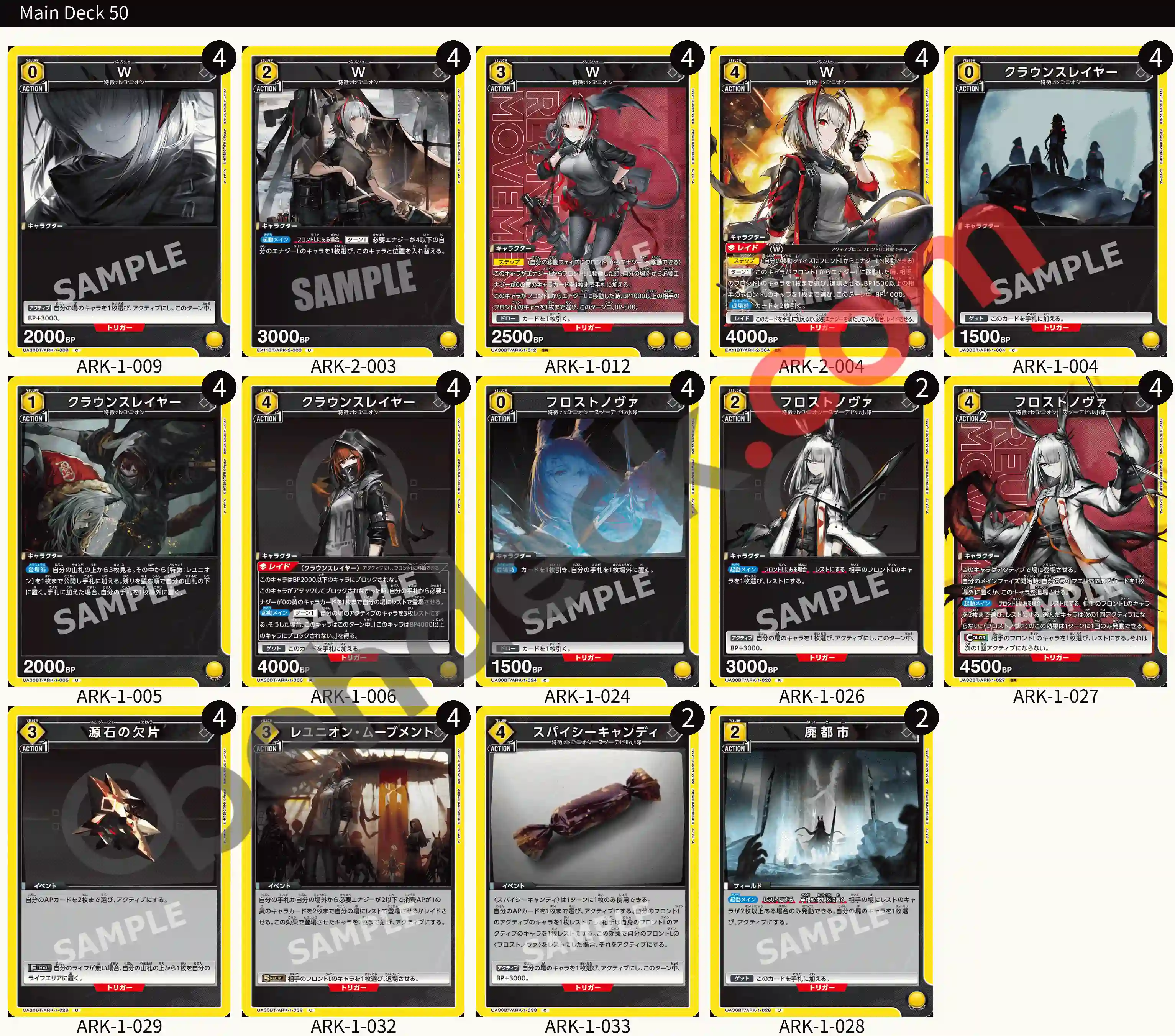 Reference Build Decklist