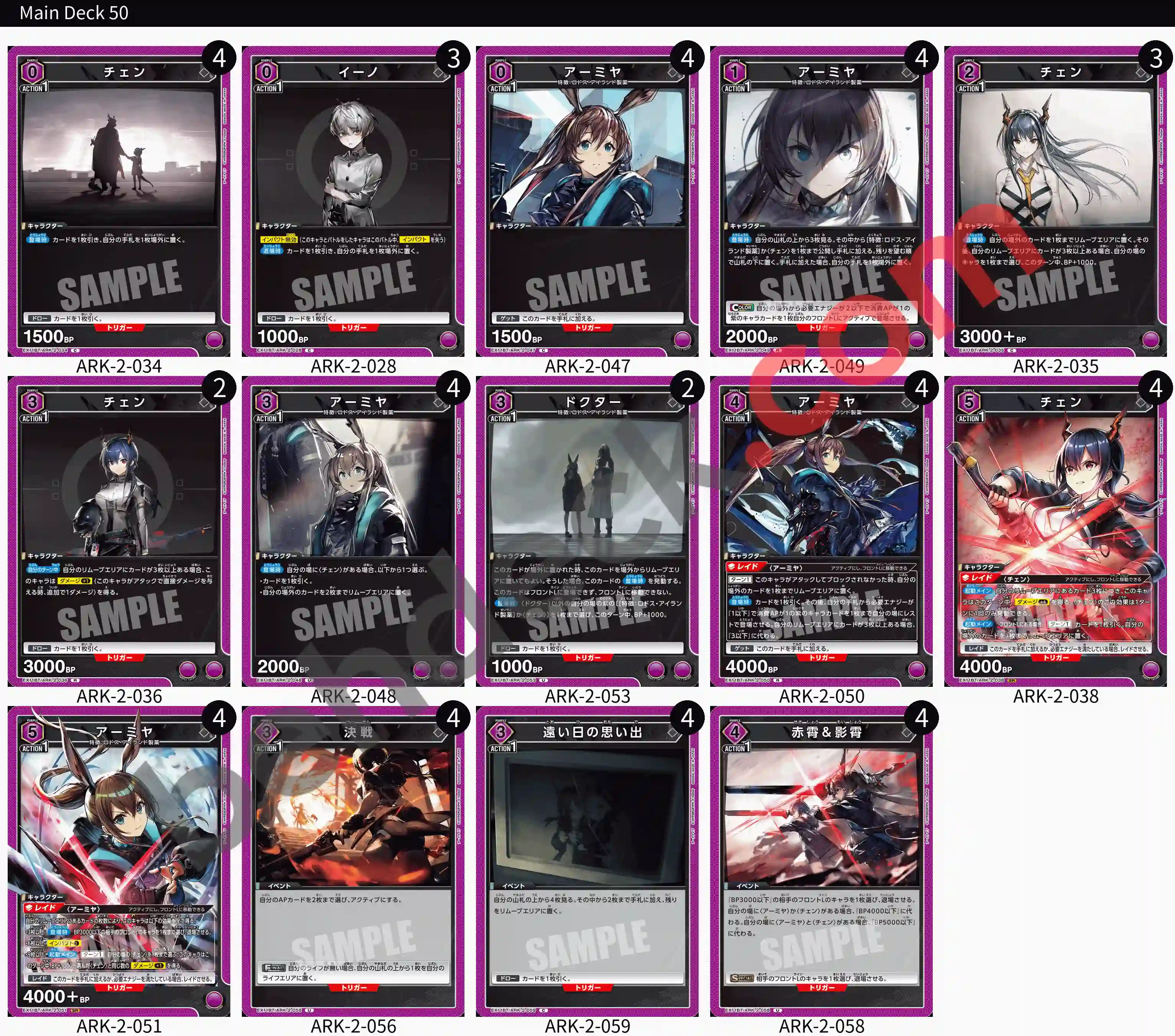 Reference Build Decklist