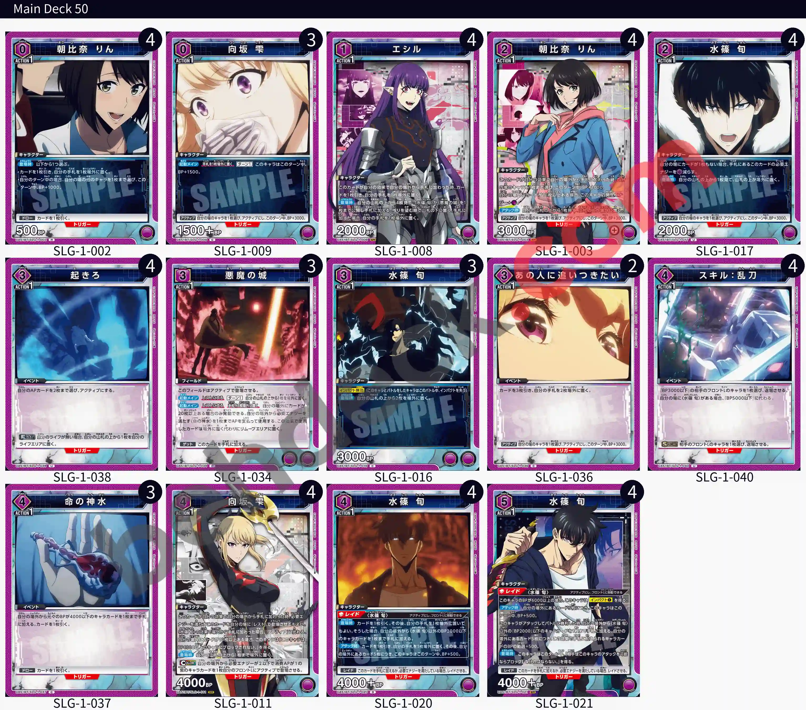 Reference Build Decklist