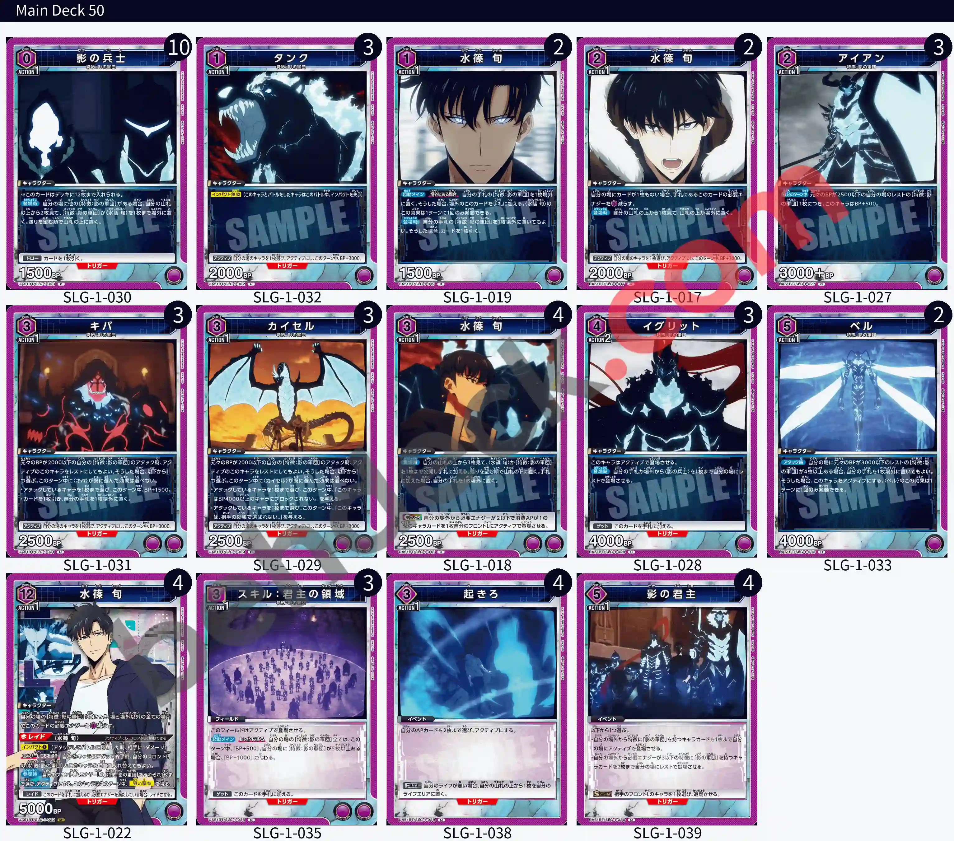 Reference Build Decklist
