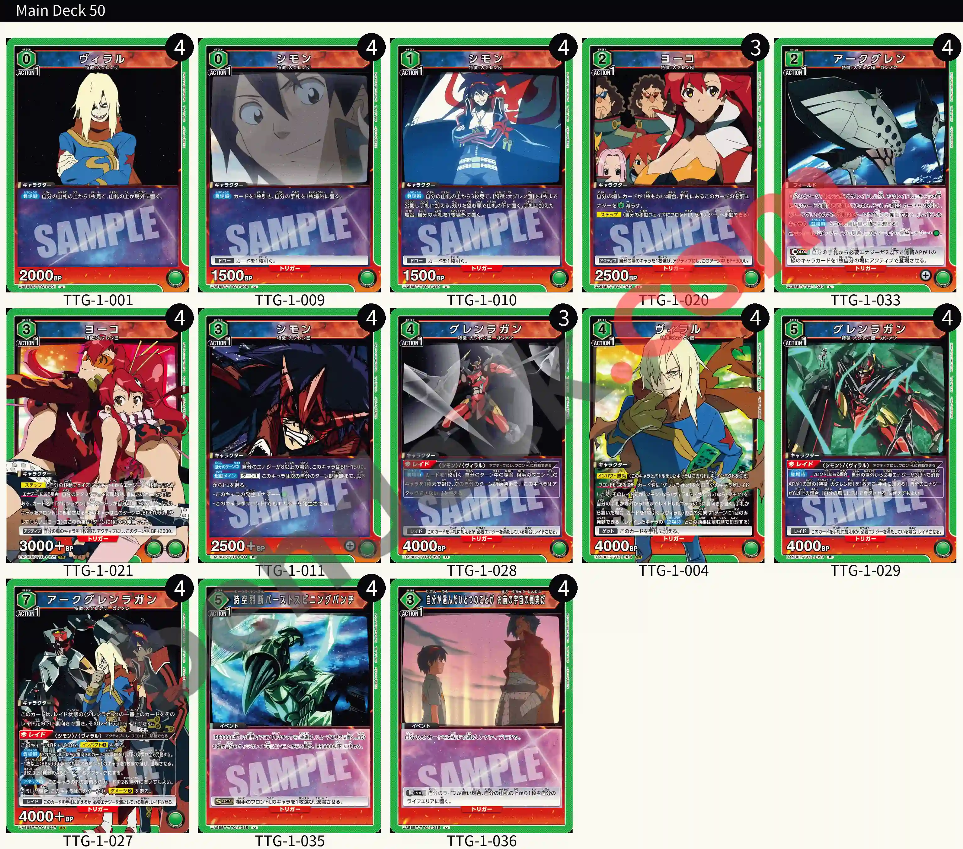 Reference Build Decklist