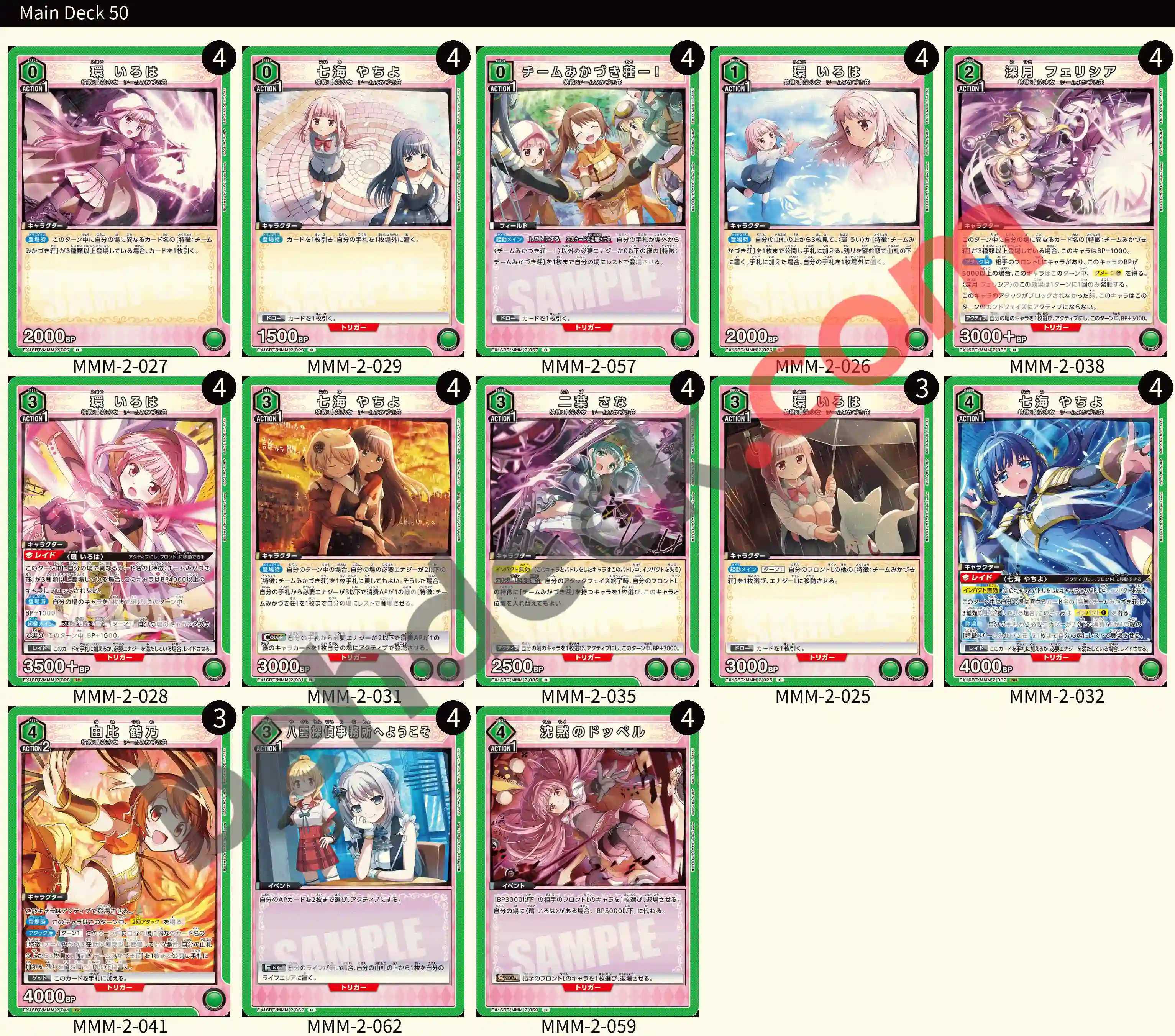 Reference Build Decklist