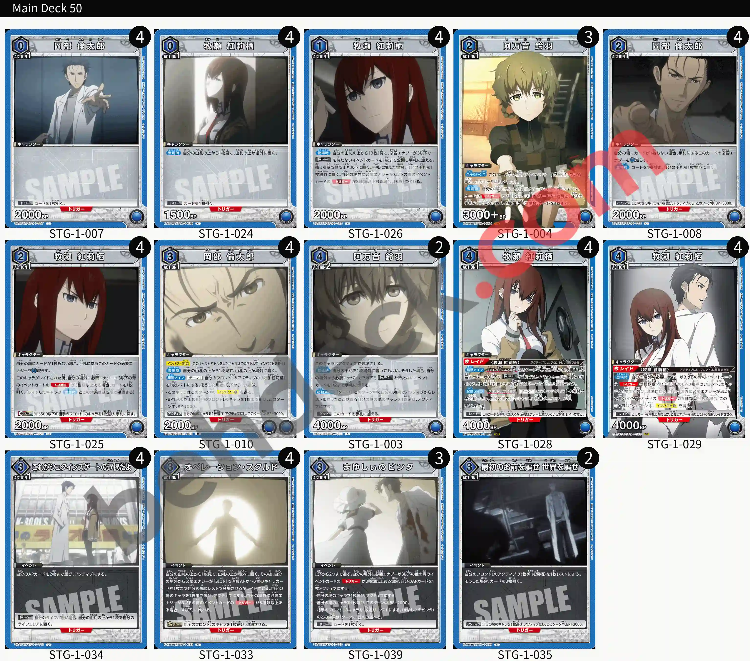 Reference Build Decklist
